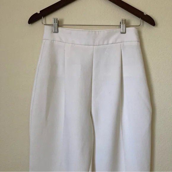 Zara Basic Collections White High Waist Pants - Picture 4 of 7